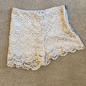 Charlotte Russe Crochet Shorts